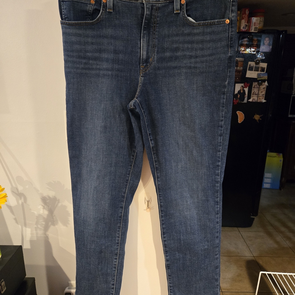High Rise Blue Jeans for Women
